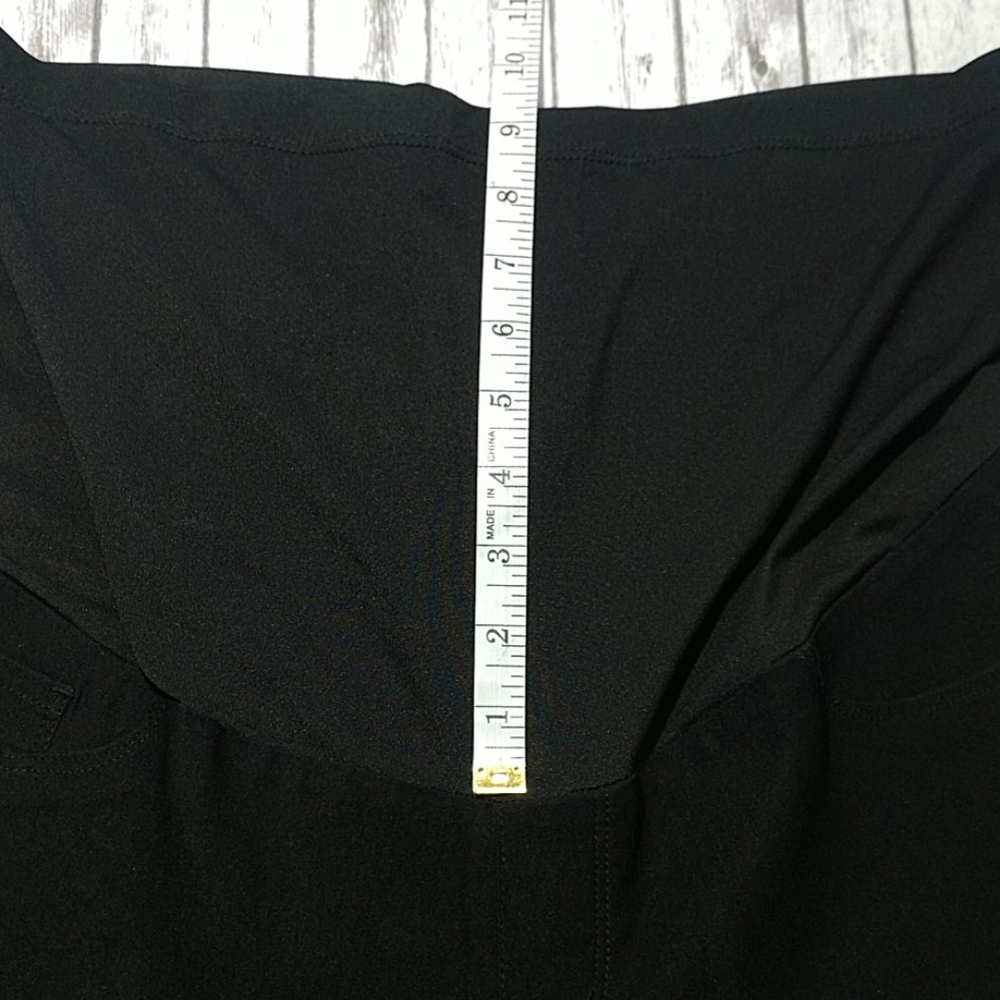 NWT S.O.N.G. Black Straight Leg Maternity Pants - Picture 3 of 10